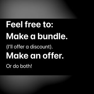 - Make a bundle or an offer.